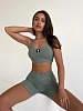 Спортивный топ для фитнеса Алёна хаки